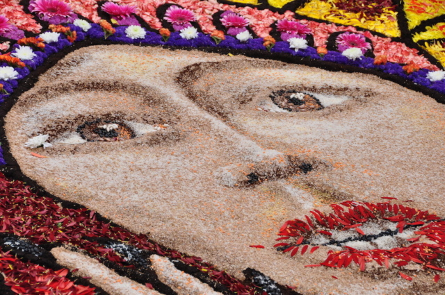 Particolare dell'Infiorata di Noto 2019